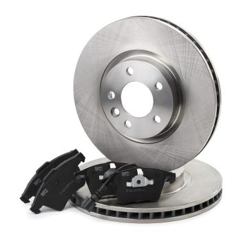 Brake disc set with brake pads - front (47777), VW Bus T5